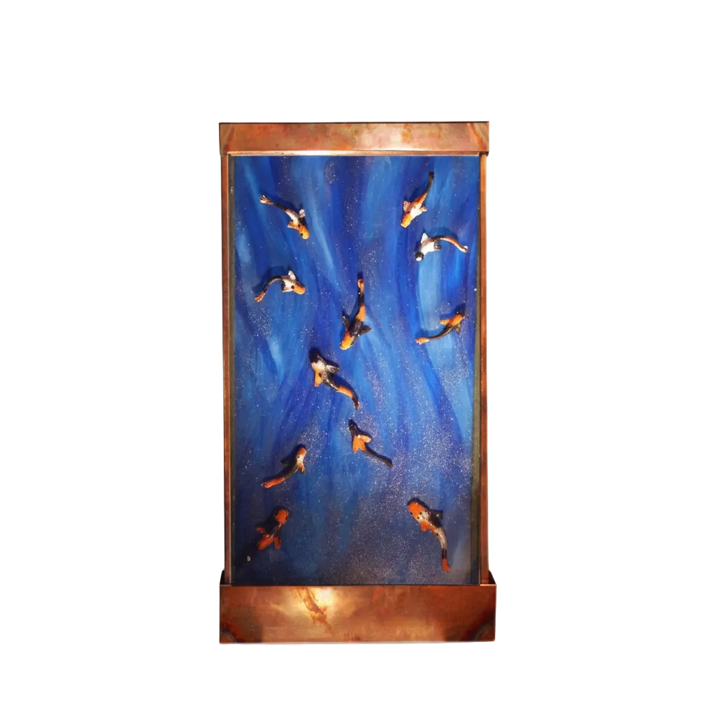 Cameron Harvey Koi 48″ H x 28″ W Indoor Wall Fountain