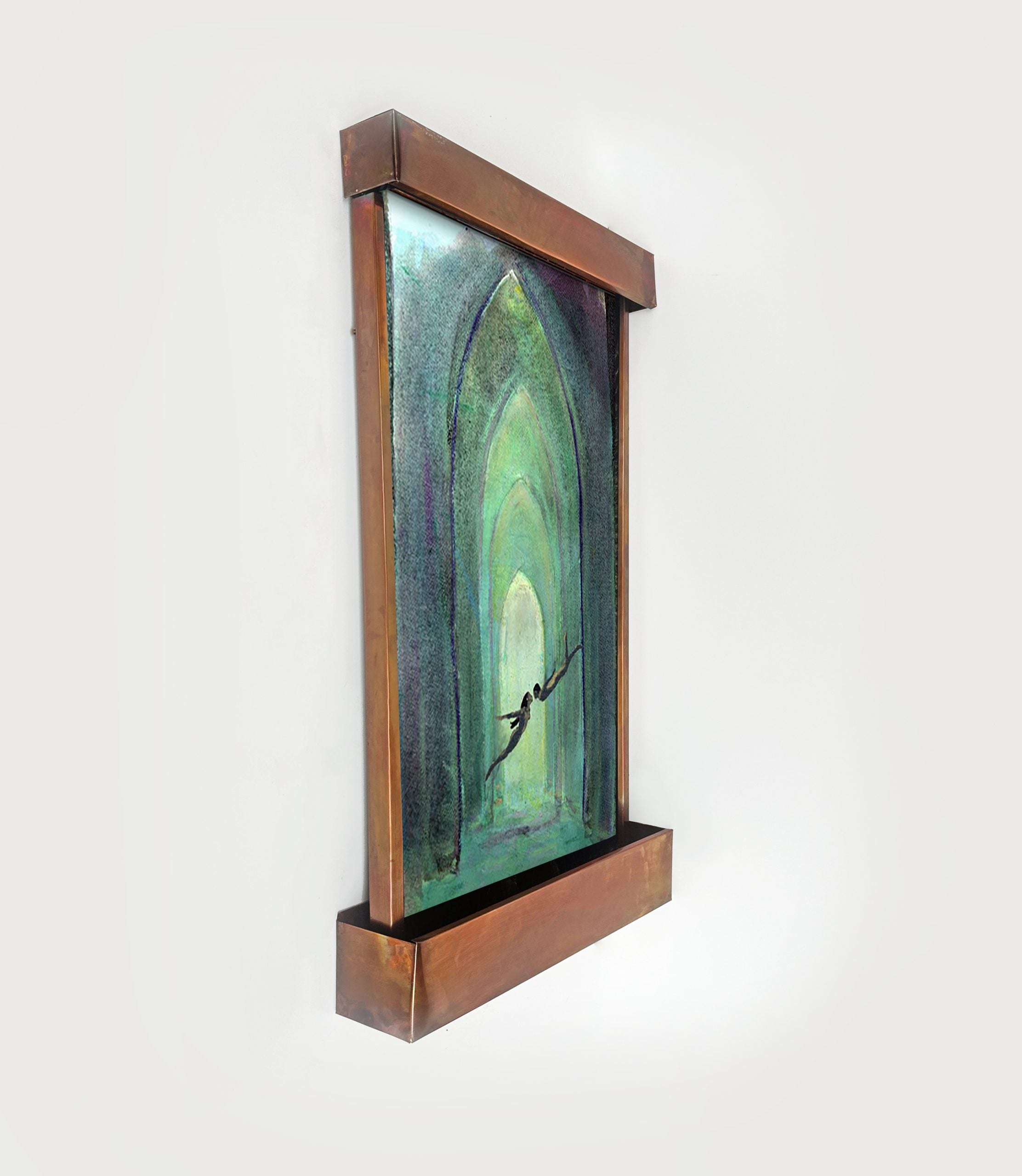 Cameron Harvey Descending to Nod 27″ H x 21″ W Indoor Tabletop Fountain