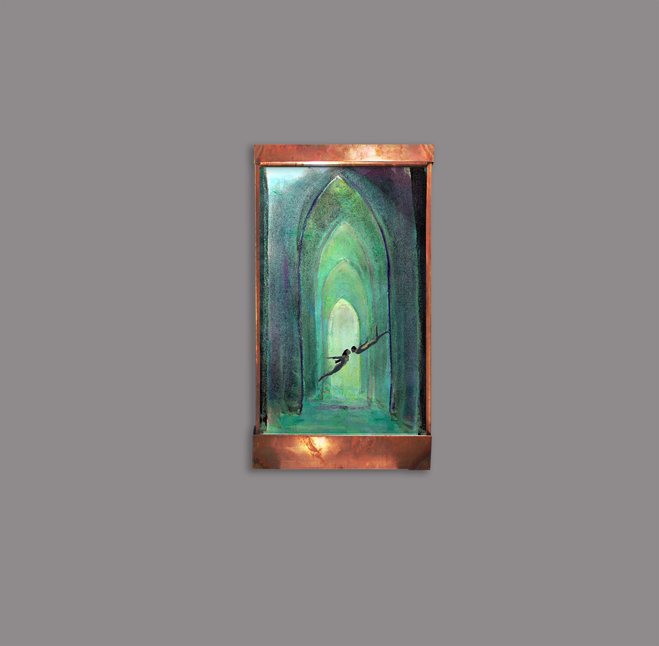 Cameron Harvey Sunken Cathedral 48″ H x 28″ W Indoor Wall Fountain