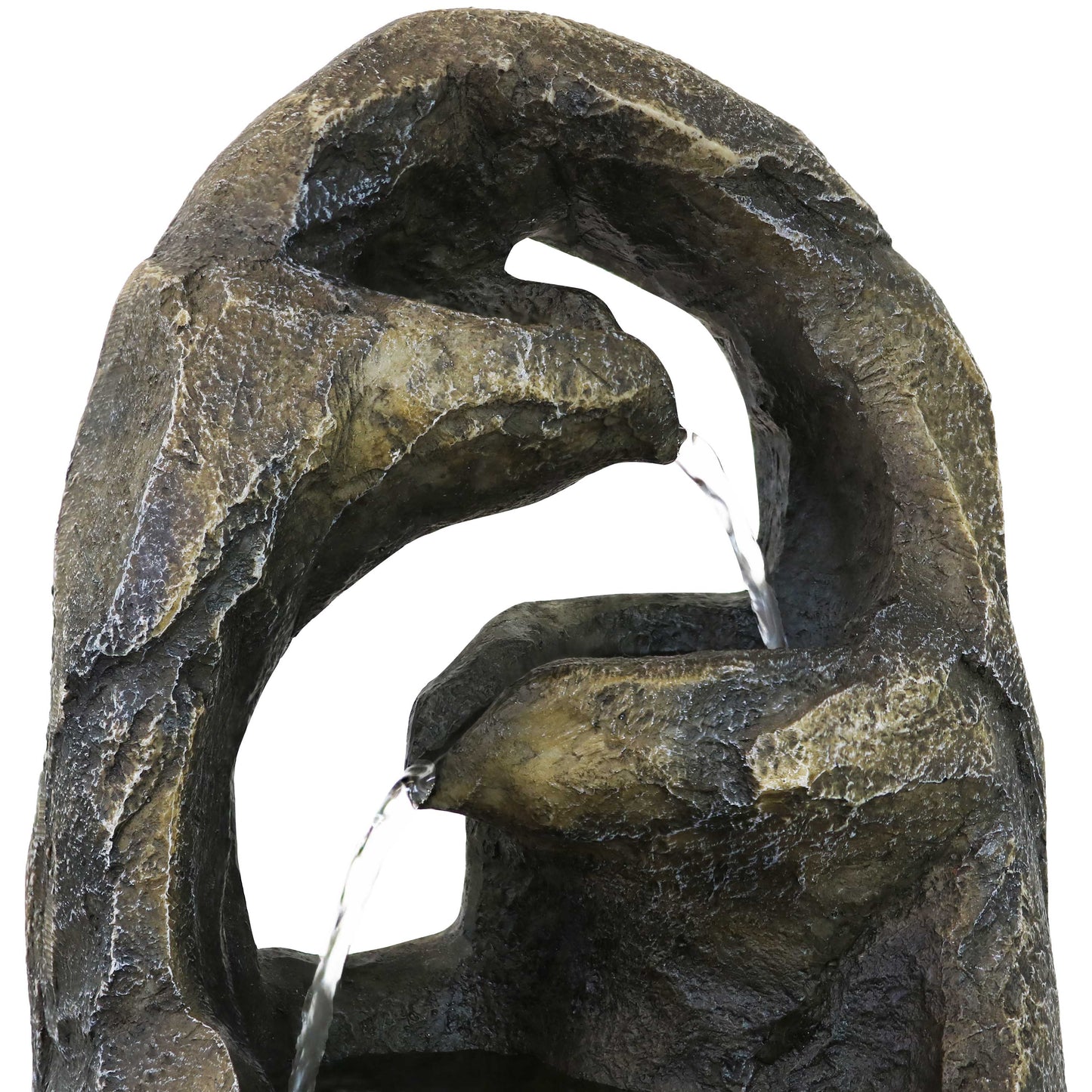 Sunnydaze 12" Cavernous Rock Tiers Indoor Tabletop Fountain