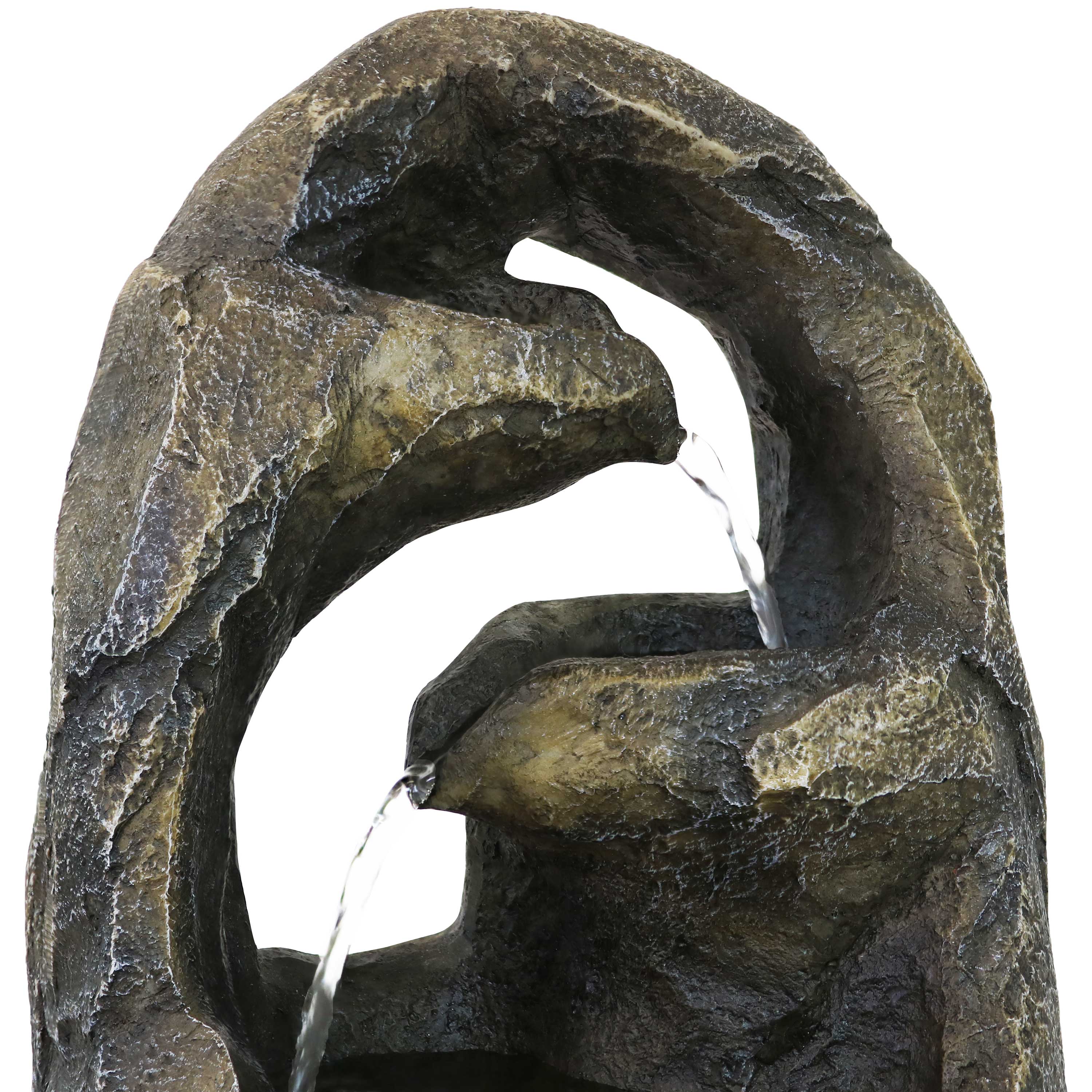 Sunnydaze 12" Cavernous Rock Tiers Indoor Tabletop Fountain
