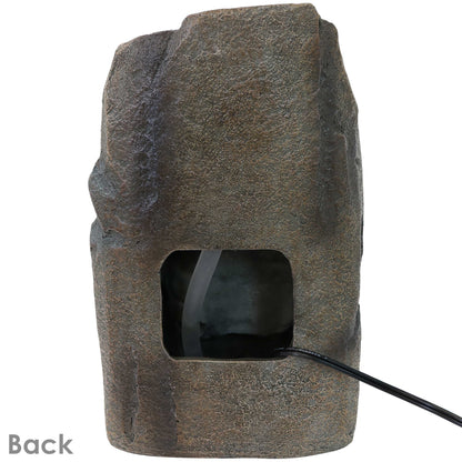 Sunnydaze 11" Stony Rock Waterfall Indoor Tabletop Fountain