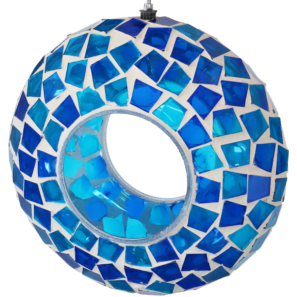 Sunnydaze 6" Mosaic Fly-Through Hanging Bird Feeder