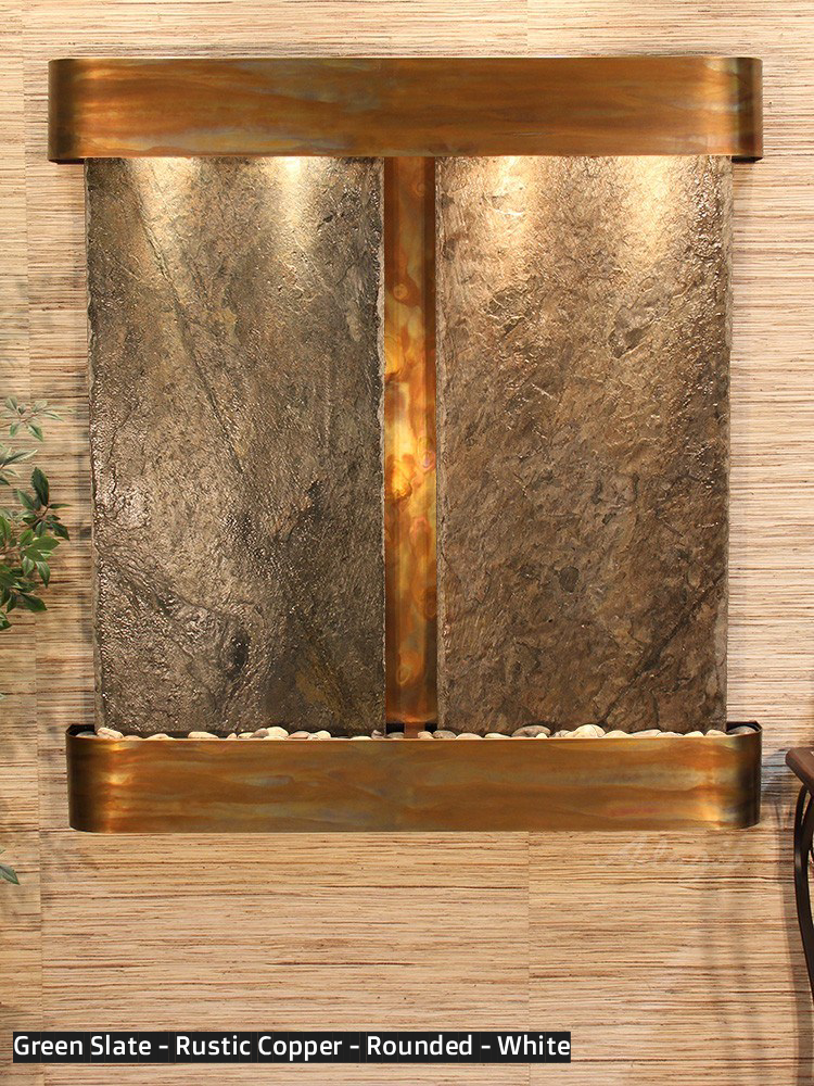 Adagio Aspen Falls 54” H x 50” W Indoor Water Wall Fountain AFR1002