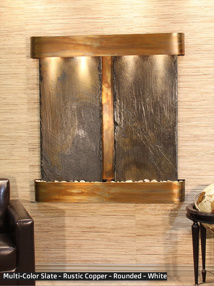 Adagio Aspen Falls 54” H x 50” W Indoor Water Wall Fountain AFR1002