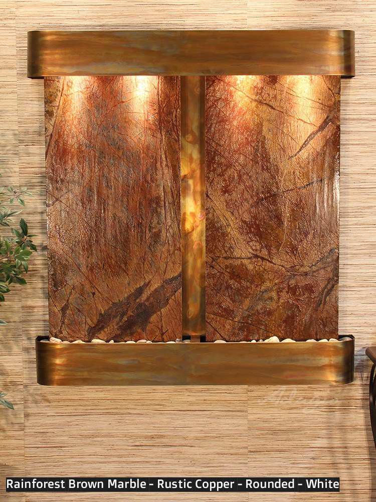 Adagio Aspen Falls 54” H x 50” W Indoor Water Wall Fountain AFR1002