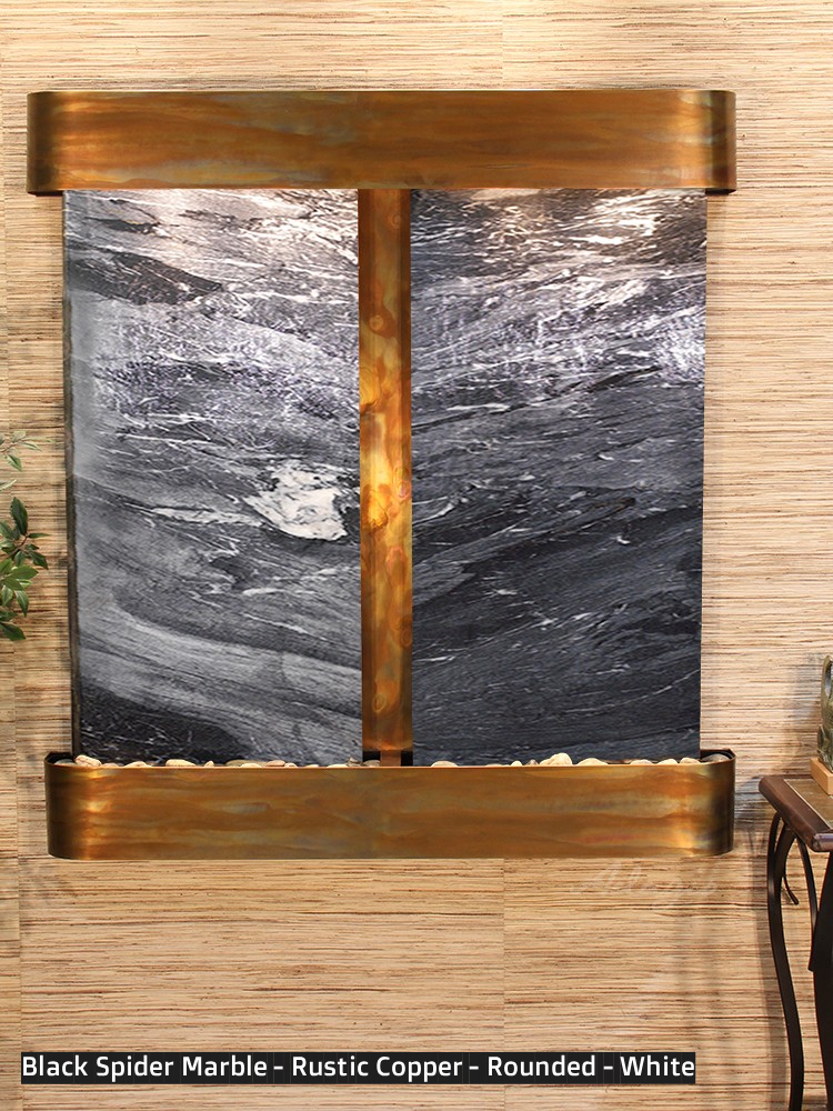 Adagio Aspen Falls 54” H x 50” W Indoor Water Wall Fountain AFR1002