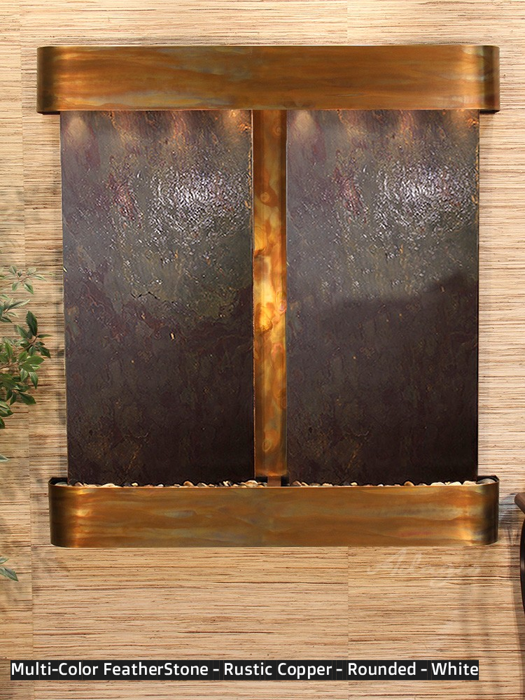 Adagio Aspen Falls 54” H x 50” W Indoor Water Wall Fountain AFR1002