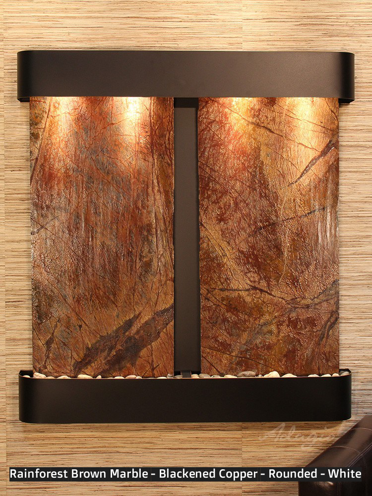 Adagio Aspen Falls 54” H x 50” W Indoor Water Wall Fountain AFR1002