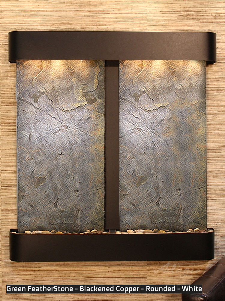 Adagio Aspen Falls 54” H x 50” W Indoor Water Wall Fountain AFR1002