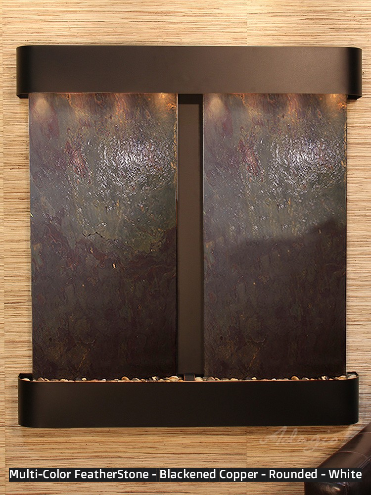 Adagio Aspen Falls 54” H x 50” W Indoor Water Wall Fountain AFR1002
