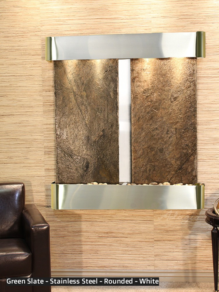 Adagio Aspen Falls 54” H x 50” W Indoor Water Wall Fountain AFR1002