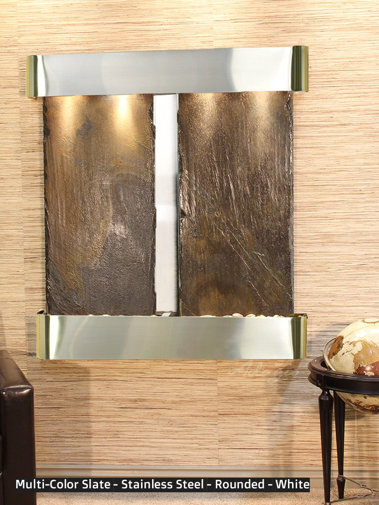 Adagio Aspen Falls 54” H x 50” W Indoor Water Wall Fountain AFR1002