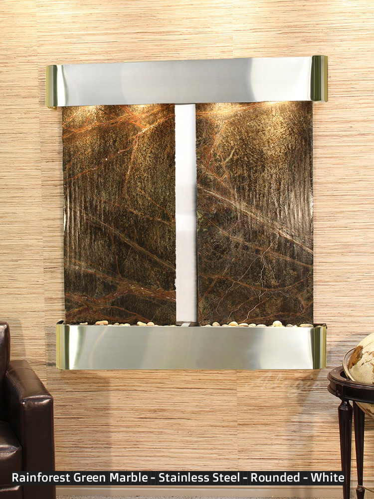Adagio Aspen Falls 54” H x 50” W Indoor Water Wall Fountain AFR1002