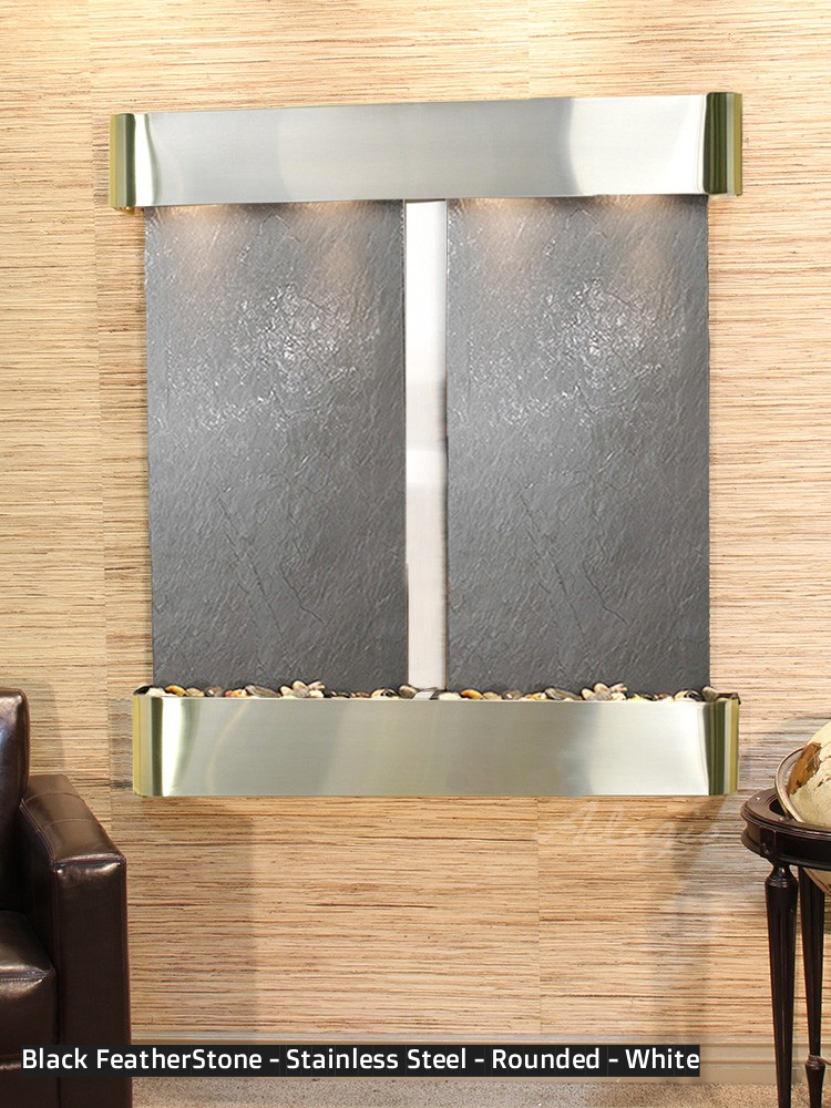 Adagio Aspen Falls 54” H x 50” W Indoor Water Wall Fountain AFR1002