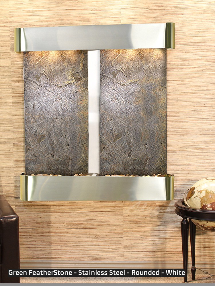 Adagio Aspen Falls 54” H x 50” W Indoor Water Wall Fountain AFR1002