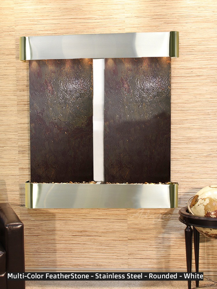 Adagio Aspen Falls 54” H x 50” W Indoor Water Wall Fountain AFR1002