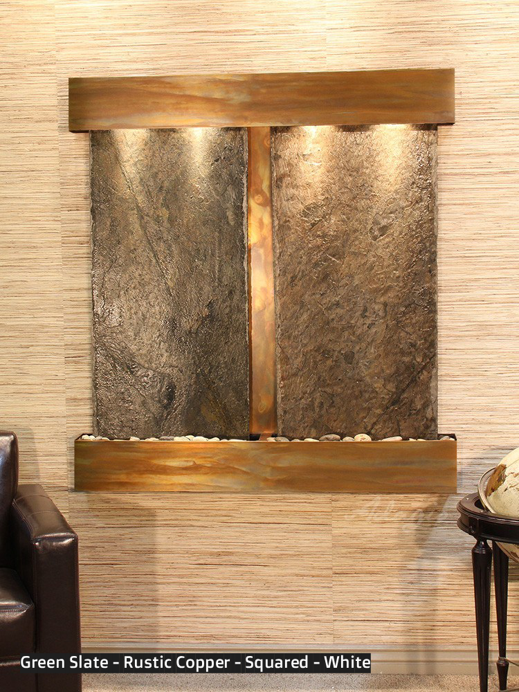 Adagio Aspen Falls 54” H x 50” W Indoor Water Wall Fountain AFR1002