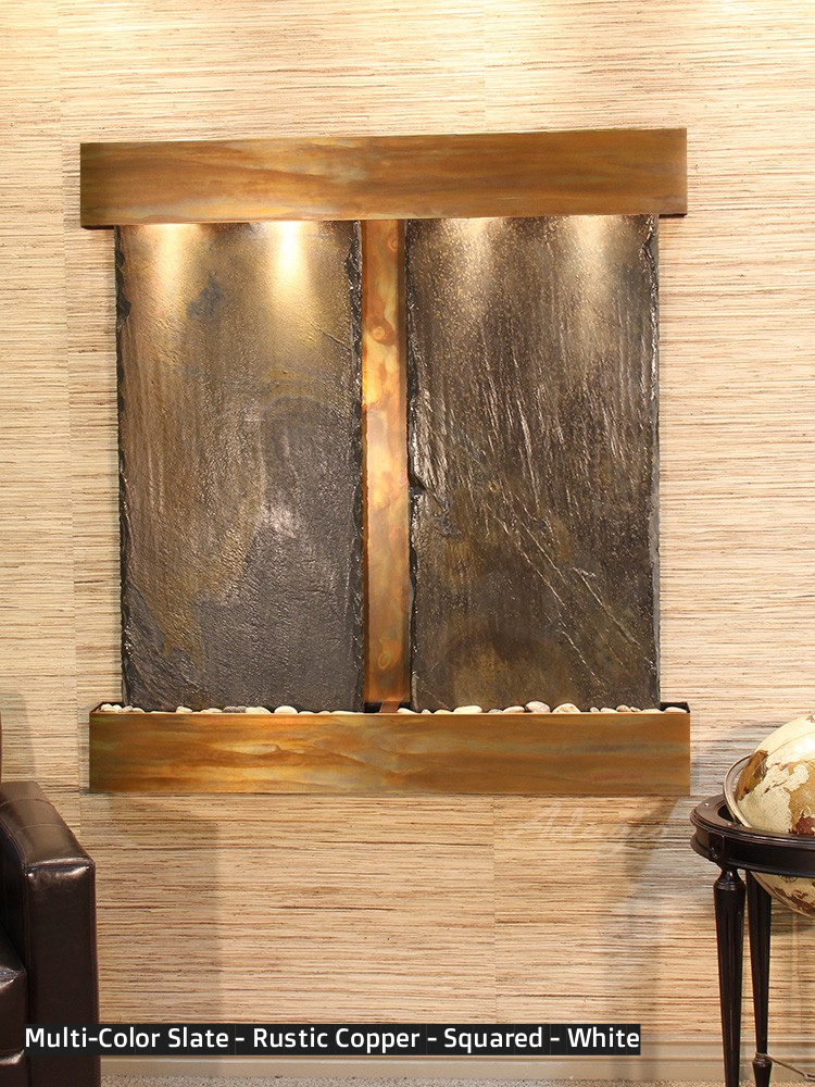 Adagio Aspen Falls 54” H x 50” W Indoor Water Wall Fountain AFR1002
