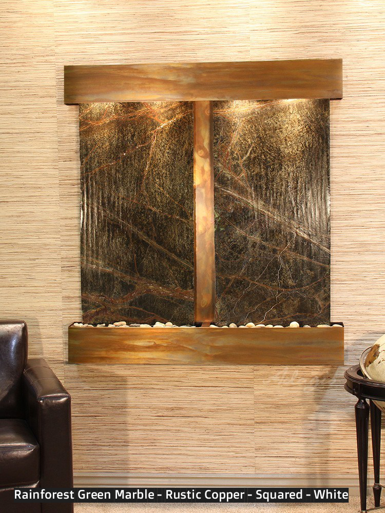 Adagio Aspen Falls 54” H x 50” W Indoor Water Wall Fountain AFR1002