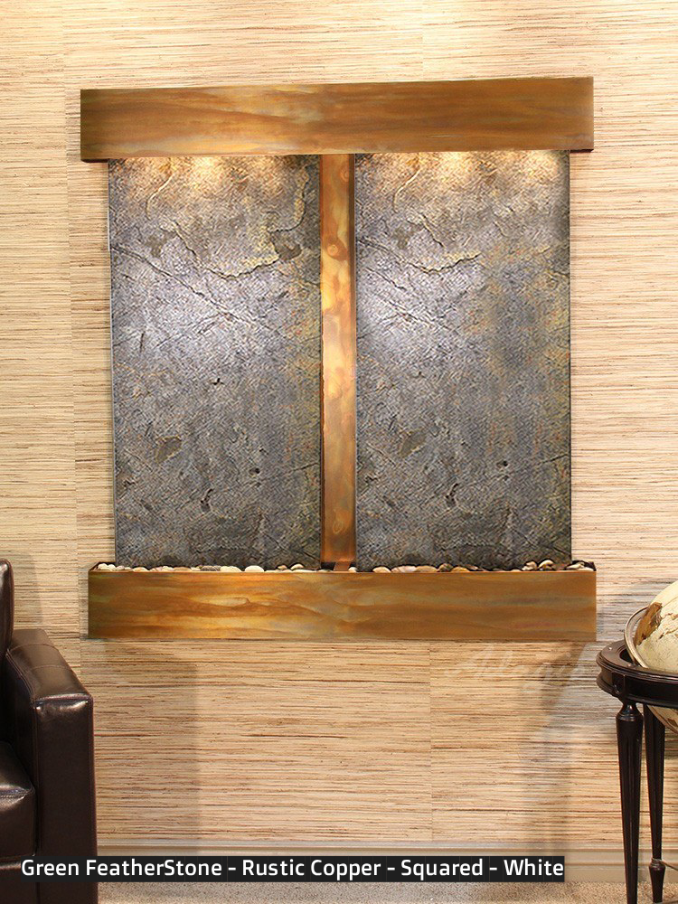 Adagio Aspen Falls 54” H x 50” W Indoor Water Wall Fountain AFR1002
