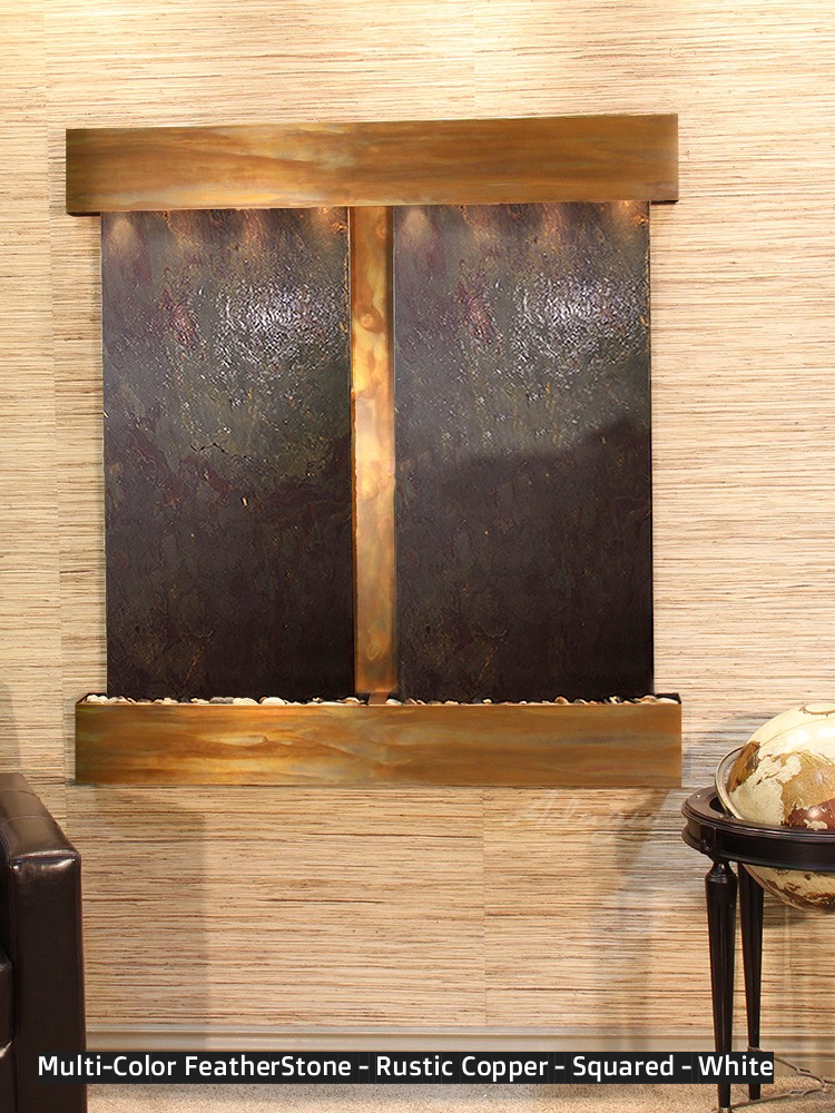 Adagio Aspen Falls 54” H x 50” W Indoor Water Wall Fountain AFR1002