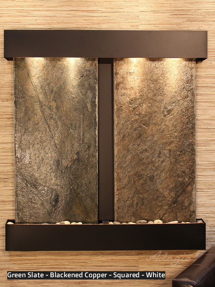 Adagio Aspen Falls 54” H x 50” W Indoor Water Wall Fountain AFR1002