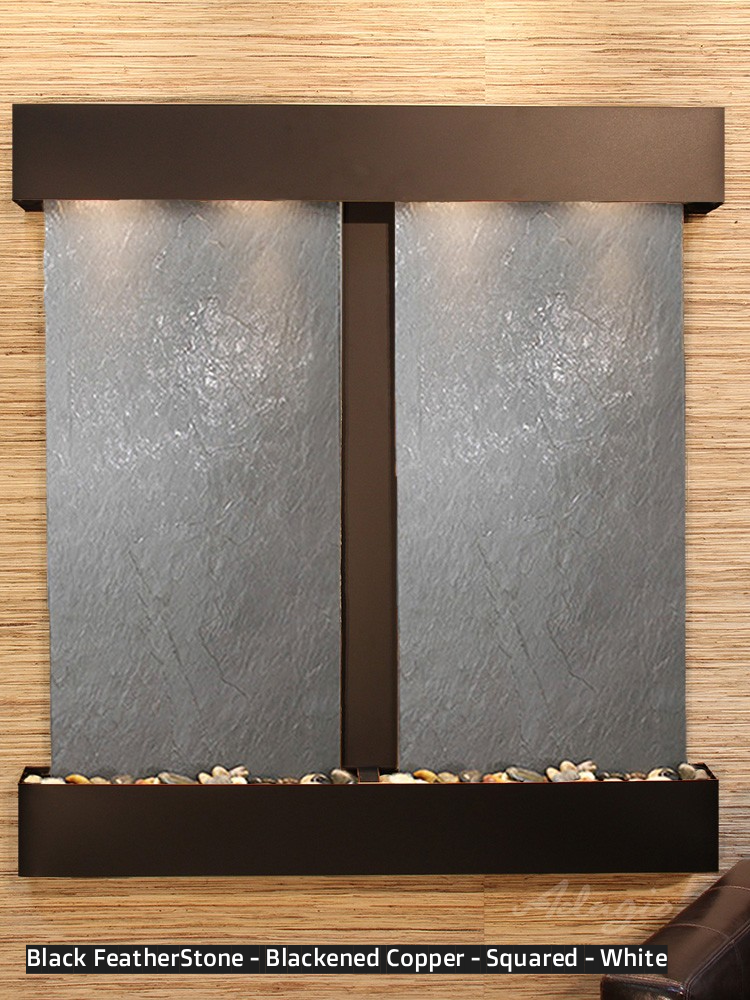 Adagio Aspen Falls 54” H x 50” W Indoor Water Wall Fountain AFR1002