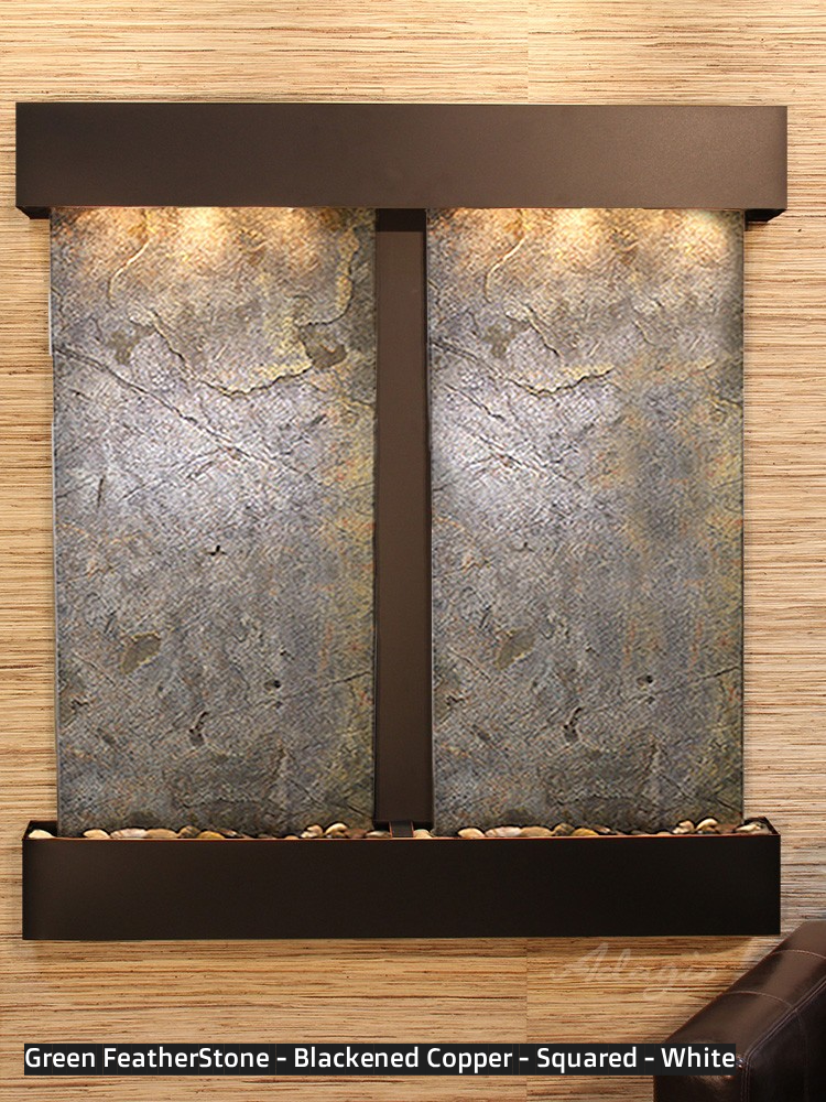 Adagio Aspen Falls 54” H x 50” W Indoor Water Wall Fountain AFR1002