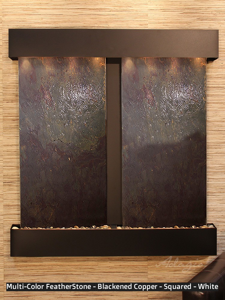 Adagio Aspen Falls 54” H x 50” W Indoor Water Wall Fountain AFR1002
