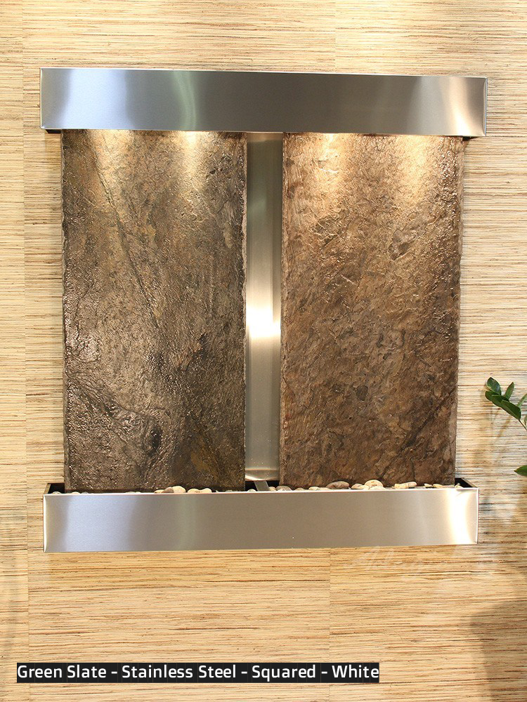 Adagio Aspen Falls 54” H x 50” W Indoor Water Wall Fountain AFR1002