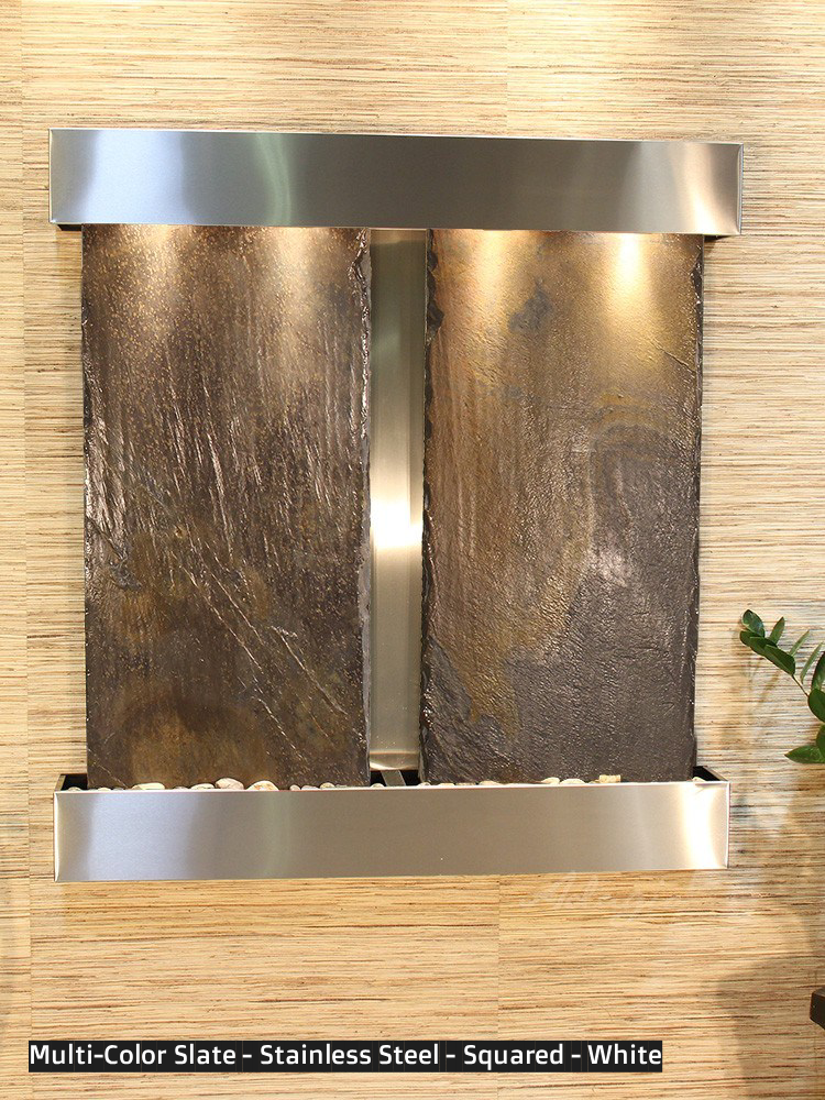 Adagio Aspen Falls 54” H x 50” W Indoor Water Wall Fountain AFR1002