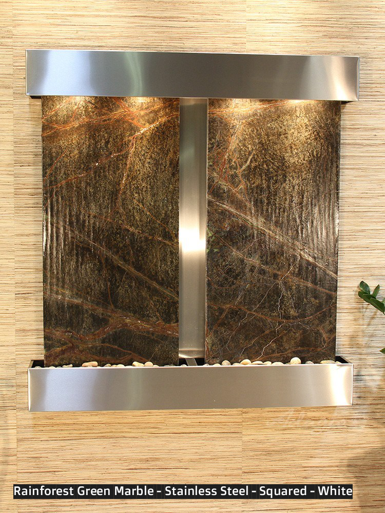 Adagio Aspen Falls 54” H x 50” W Indoor Water Wall Fountain AFR1002