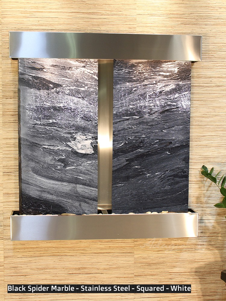Adagio Aspen Falls 54” H x 50” W Indoor Water Wall Fountain AFR1002