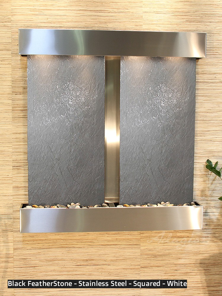 Adagio Aspen Falls 54” H x 50” W Indoor Water Wall Fountain AFR1002