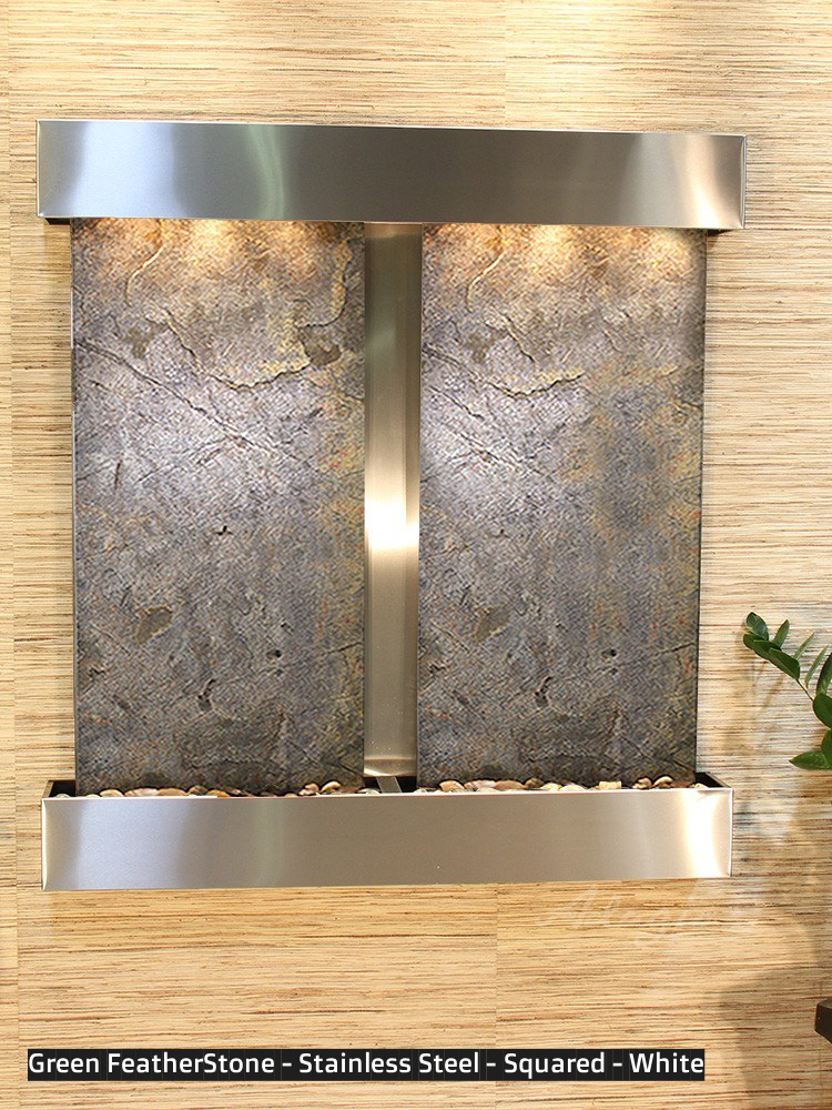 Adagio Aspen Falls 54” H x 50” W Indoor Water Wall Fountain AFR1002