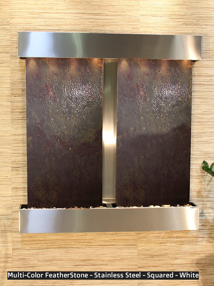 Adagio Aspen Falls 54” H x 50” W Indoor Water Wall Fountain AFR1002