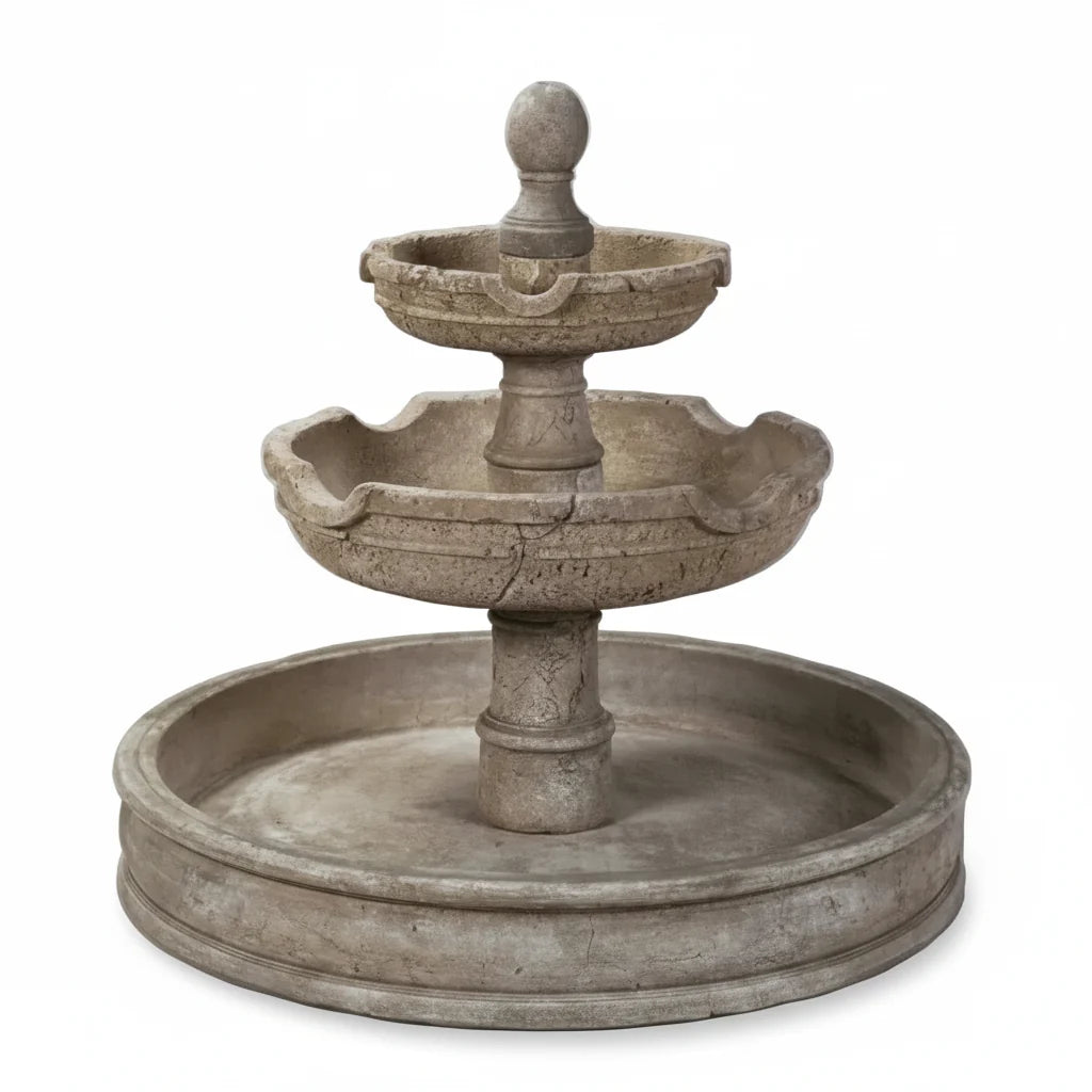 Giannini Garden Agrigento Two Tier Outdoor Pond Fountain 1043