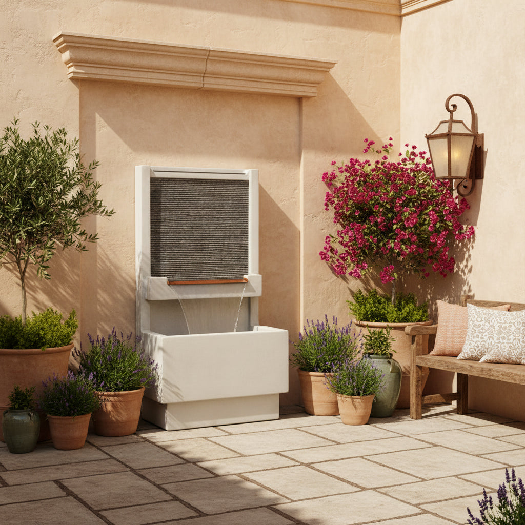 Giannini Garden Alta Brentwood Outdoor Wall Fountain 1772
