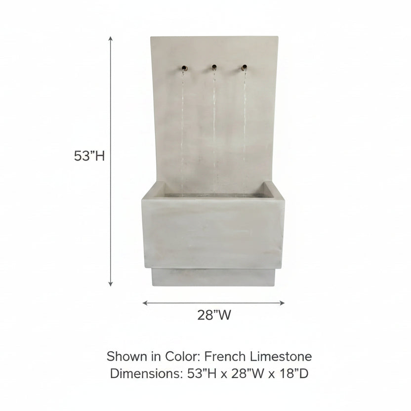 Giannini Garden Alta Tribus Outdoor Wall Fountain 1778