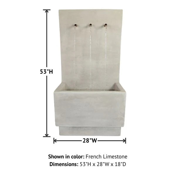 Giannini Garden Alta Tribus Outdoor Wall Fountain 1778