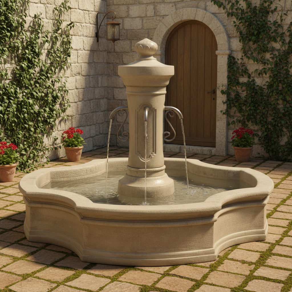 Giannini Garden Amalfi Monaco Outdoor Pond Fountain 1858