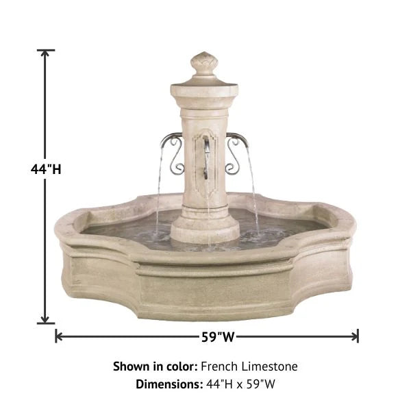 Giannini Garden Amalfi Monaco Outdoor Pond Fountain 1858