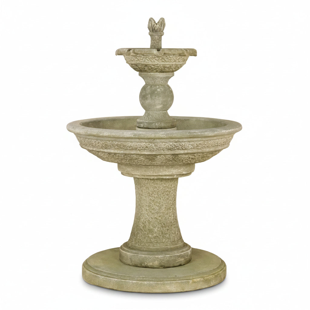 Giannini Garden Antiquarium Two Tier Outdoor Water Fountain 1133