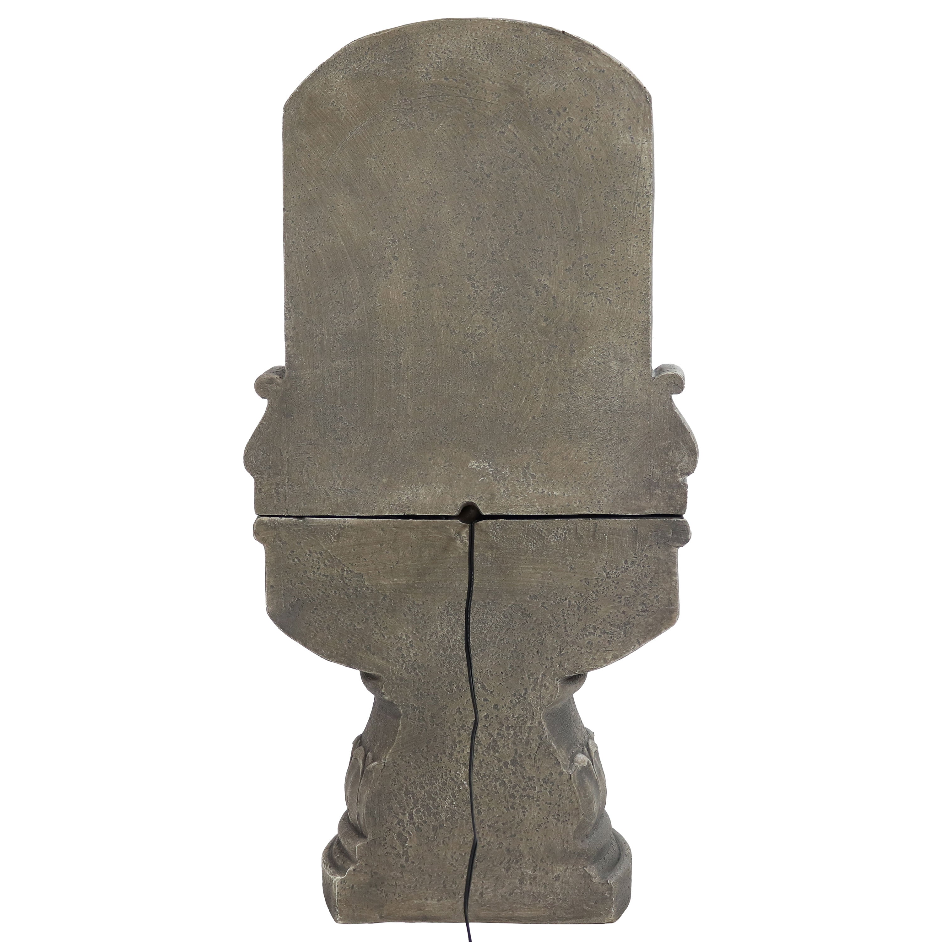 Sunnydaze Lovely Lily Polyresin Outdoor Wall Fountain with Flat Back