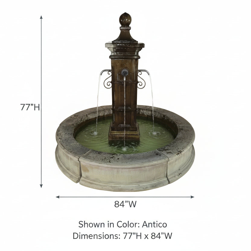 Giannini Garden Aquitaine Easy Pond Outdoor Water Fountain 1809