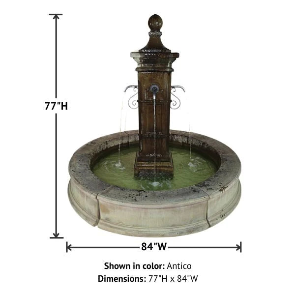 Giannini Garden Aquitaine Easy Pond Outdoor Water Fountain 1809
