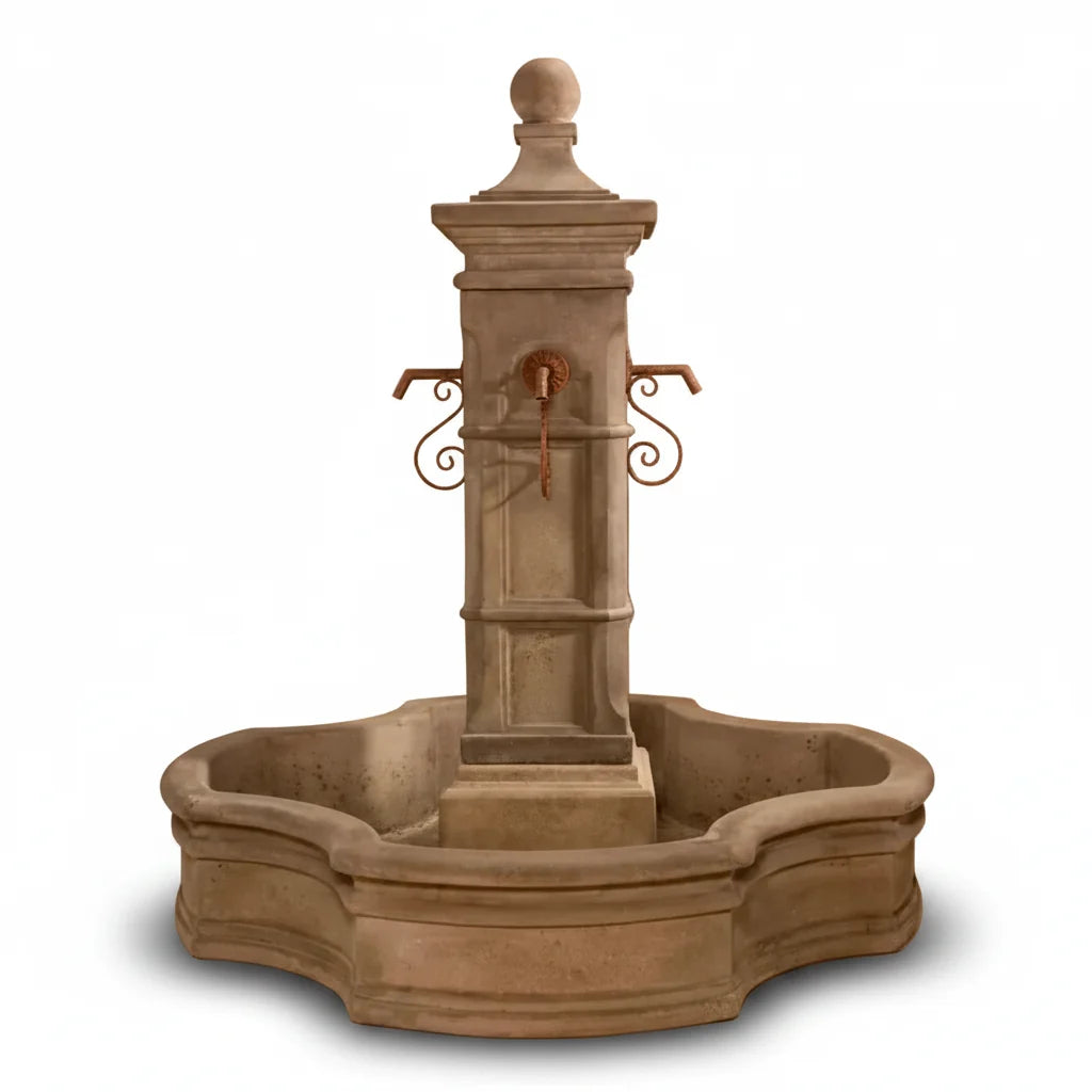 Giannini Garden Aquitaine Outdoor Pond Fountain with 70" Monaco Pond 1598C