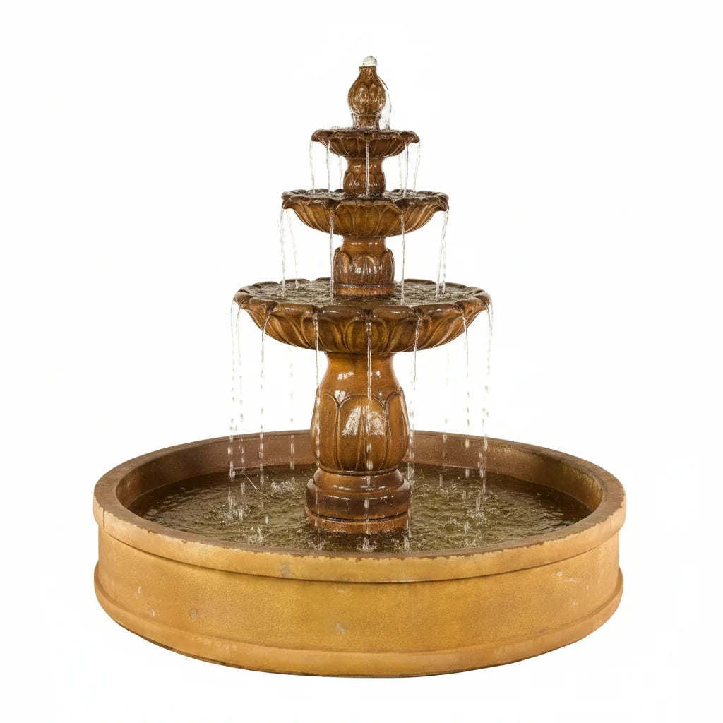 Giannini Garden Arcea Malibu Three Tier Outdoor Pond Fountain 1840