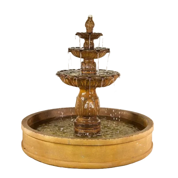 Giannini Garden Arcea Malibu Three Tier Outdoor Pond Fountain 1840